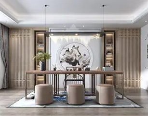 琼海新中式风格茶室如何规划设计